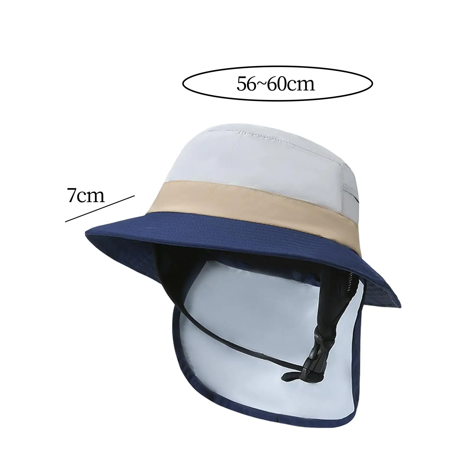 قبعة دلو لركوب الأمواج مع حماية لأشرطة الذقن لركوب الدراجات للرجال والنساء
