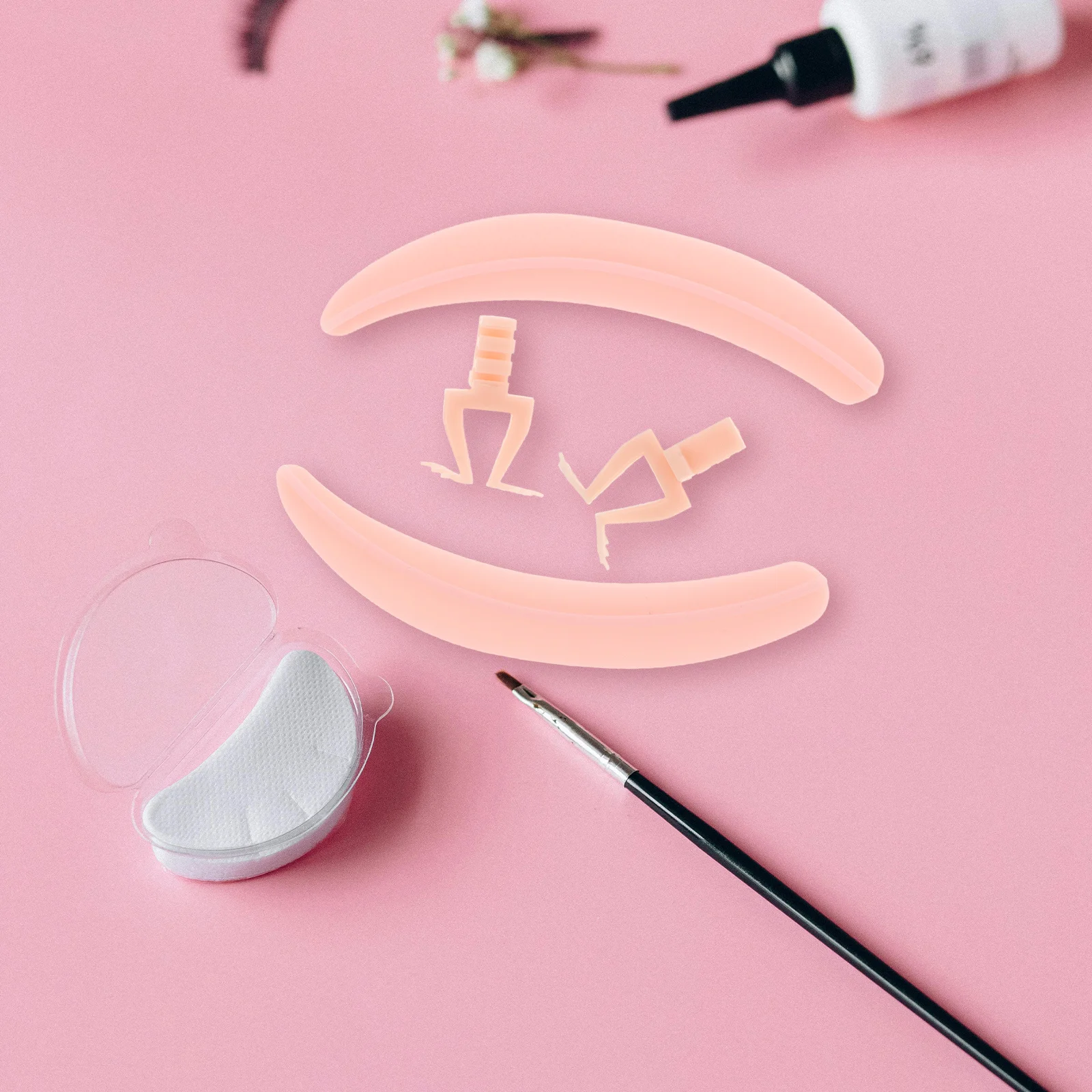 1 ensemble d'outils d'extension de cils, ensemble de séparateurs de faux cils professionnels, auxiliaire de greffage de couleur élégante pour les cils sans grappes