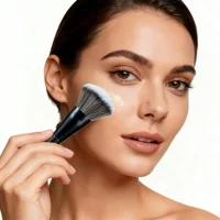 Ensemble de 5 pinceaux de maquillage pour le visage : pinceau à fond de teint, pinceau à poudre, pinceau à blush, pinceau à anticernes, pinceau à contour, pinceau estompeur. Pinceaux de maquillage haut de gamme avec manches enduits d'huile pour une prise en main confortable. Outils de maquillage de qualité professionnelle avec des poils denses et doux. Pinceaux de maquillage portables, indispensables pour les voyages, la maison et l'utilisation quotidienne. Outils de beauté pour femmes 5