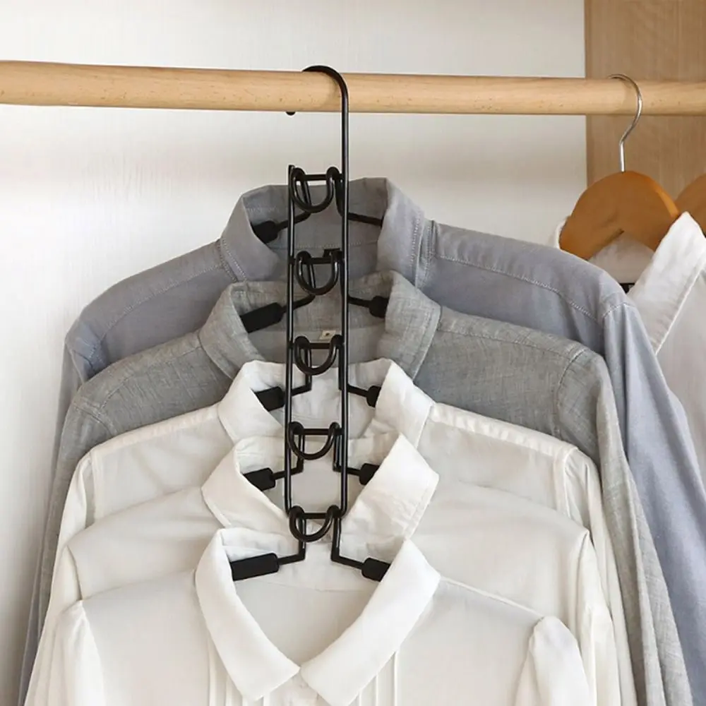 

Adjustable Trouser Hanger Wardrobe Hanger Hanging Hook Metal Clothes Storage Rack Space-Saving Multifunctional