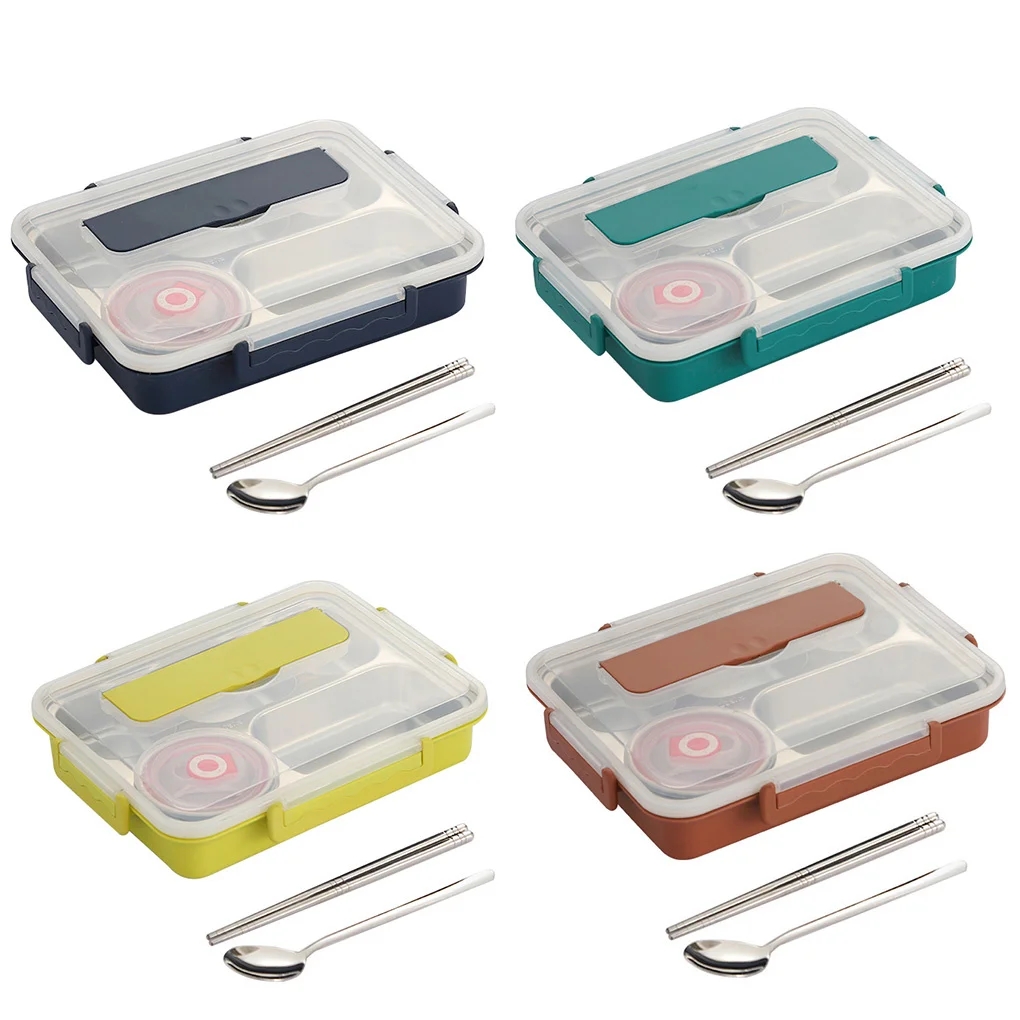 ランチボックス ステンレス製 漏れ防止 フードケース 断熱 食事保存容器 グリーン L