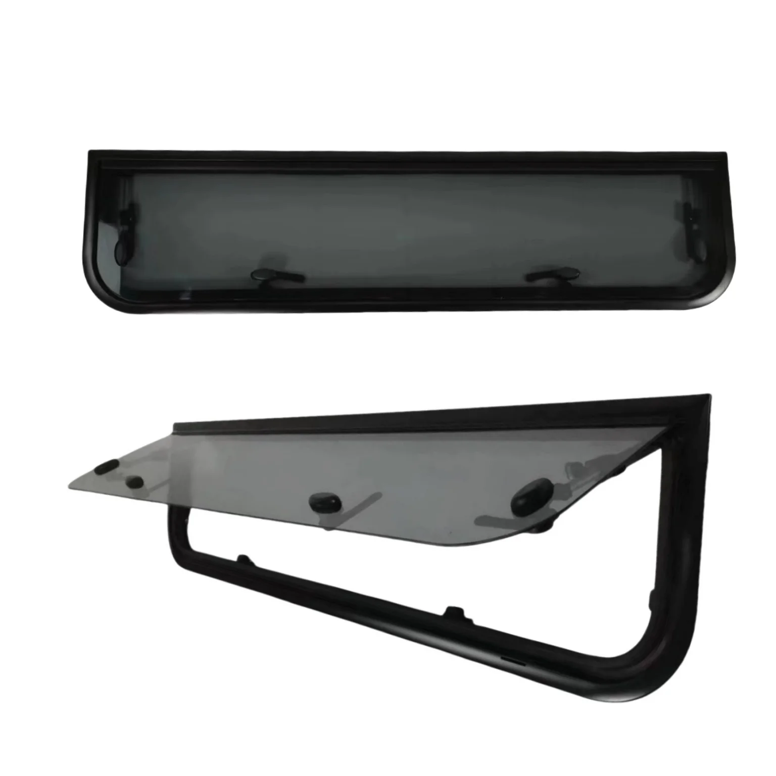 Caravan Windows Factory 1100MMx285MM Aluminum Alloy Push-out Tempered Glass Ventilation RV Windows With Flyscreen