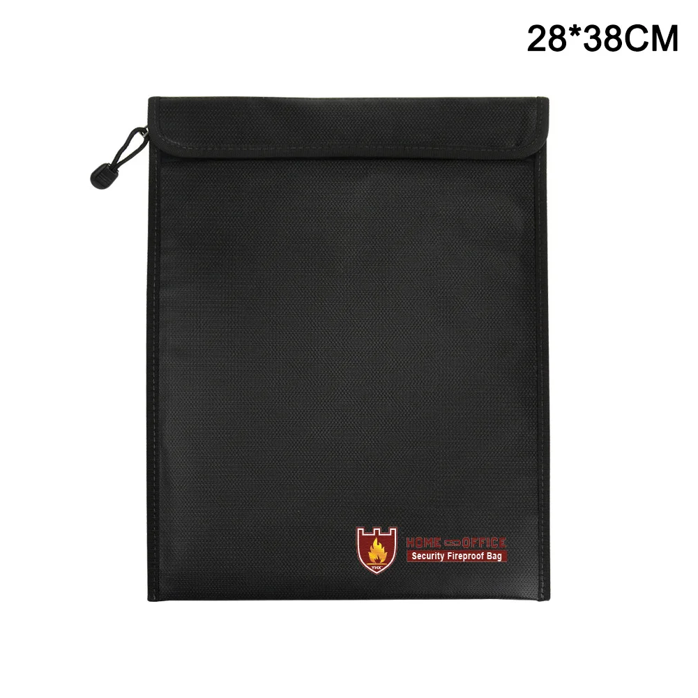 Fireproof Document Bag Waterproof Fire Resistant Pouch for Files Money Documents Fireproof Document Bag Pouch Accessories