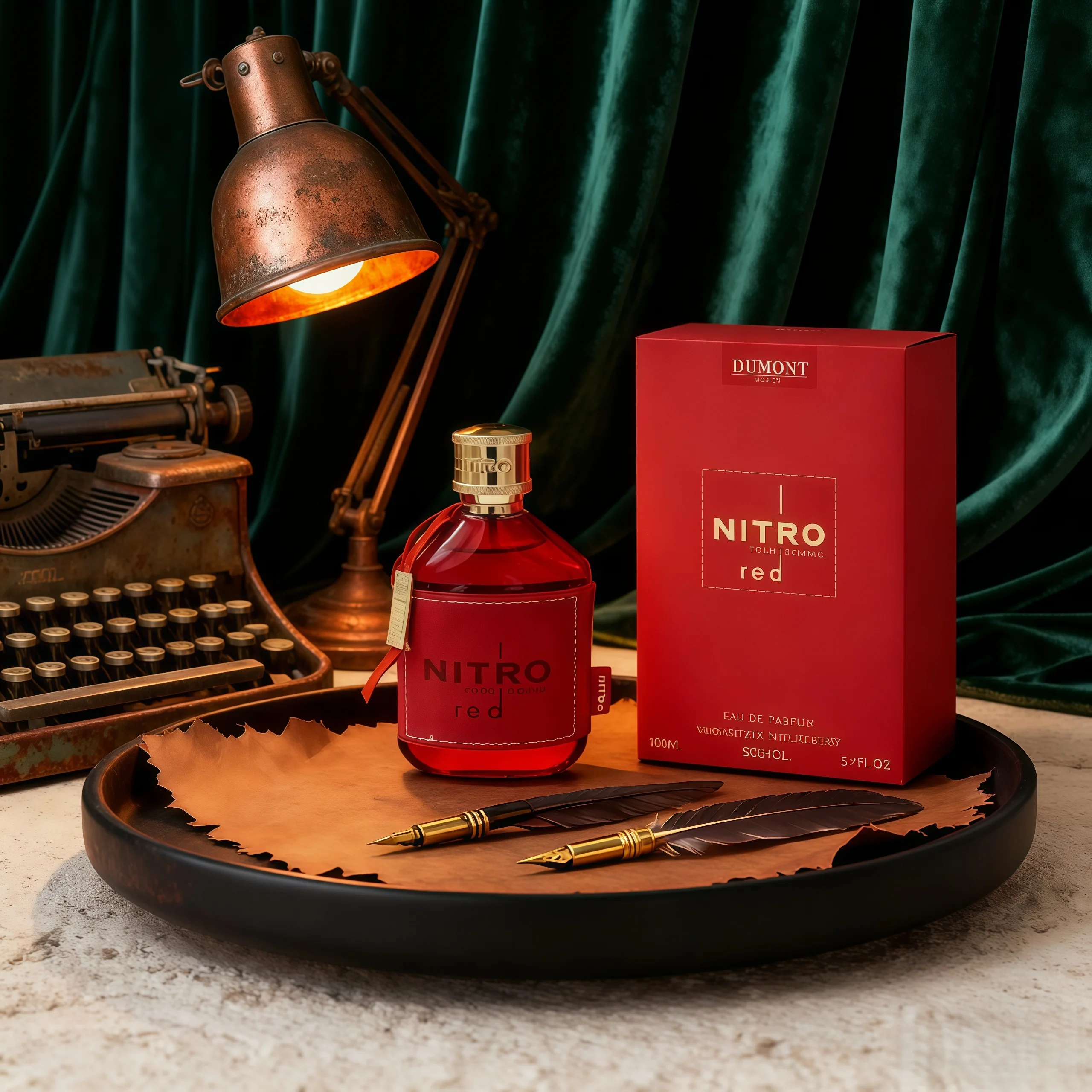 Nitro Red Dumont Middle Eastern Arabic Perfume for Men and Women Long Lasting Natural Romantic Scent Fragrance Spray 100ml