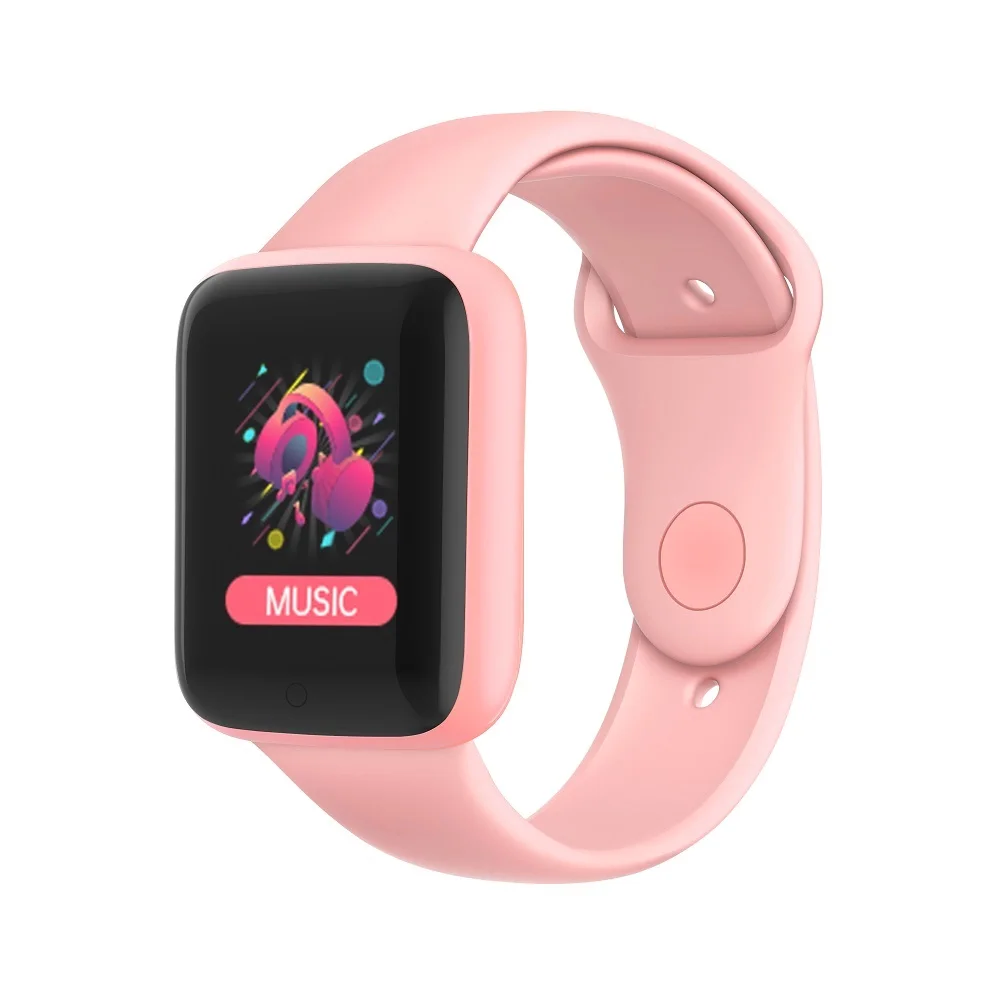 Reloj inteligente Y68 para niño y niña, pulsera deportiva con control del ritmo cardíaco y de la sangre