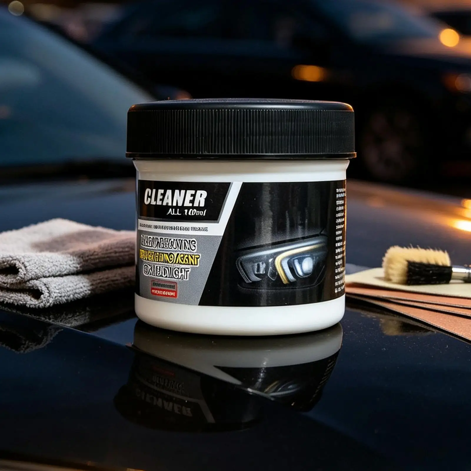 100g Headlight Oxidation Refurbishment Lotion Headlight Restorer Polishing Cream For Automotive Sedan Truck RV SUV Home Garage