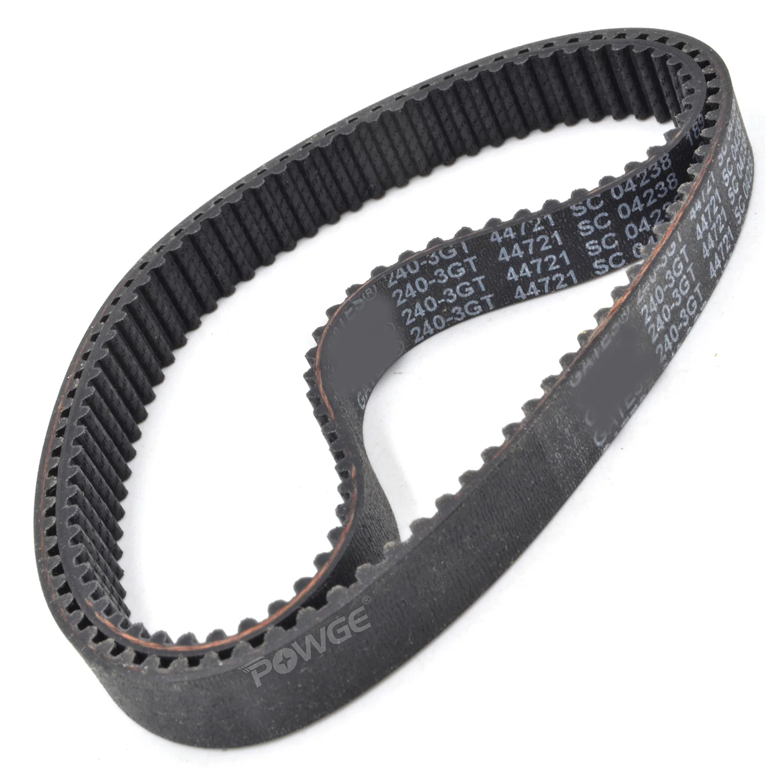 POWGE 3GT Timing belt Lp=234-369mm 237 240 243 246 249 252 255 258 264 267 270 273 276 282 285 288 291 294 297 300 303 309 312