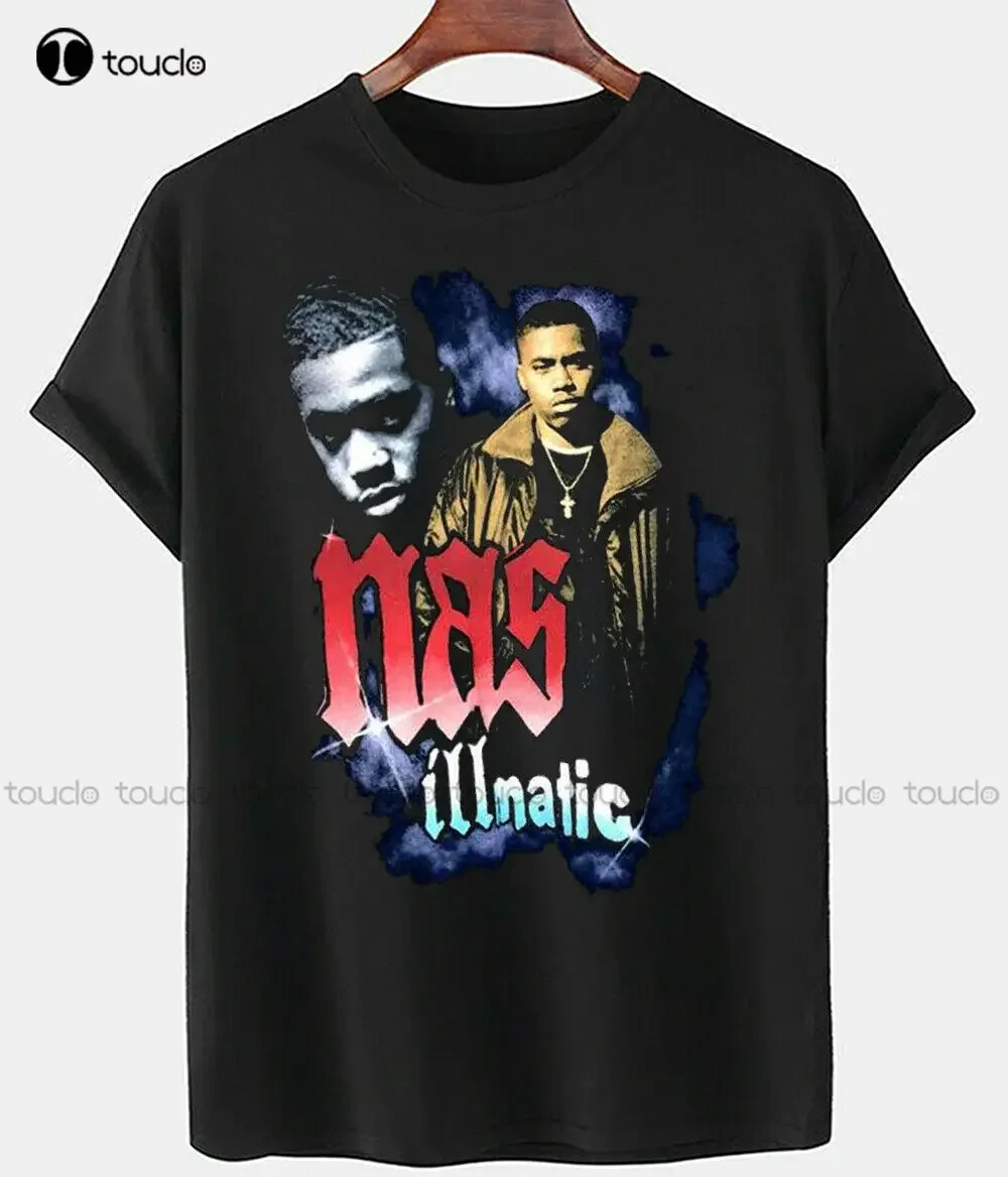 

Nas Illmatic Vintage 90 T-Shirt Classic Fit Cotton Unisex Black Size S-4Xl graphic tees men