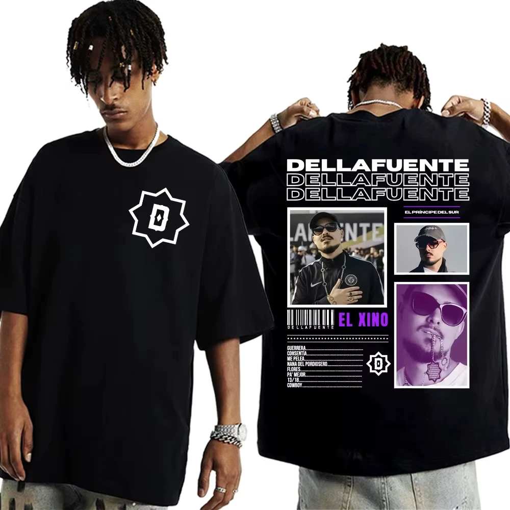 

Summer Rapper Dellafuente 2025 Tour Short-sleeved T-shirt, Round-neck T-shirt, Streetwear, Oversized Top T-shirt