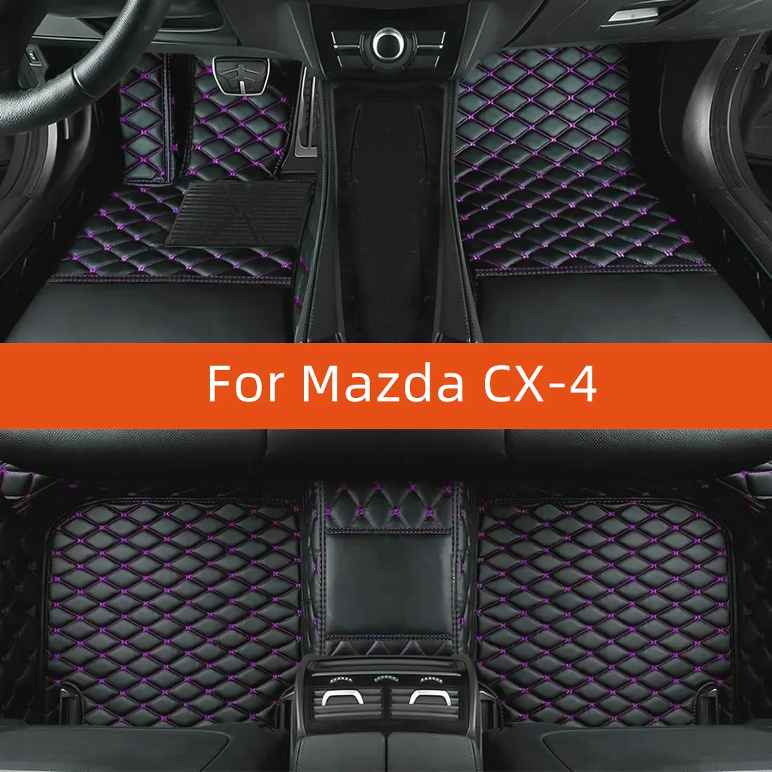 

Custom Leather Car Floor Mat For Mazda CX-4 2020 2021 2022 2023 2024 2025 2026 2027 Car Mat Interior Accessories