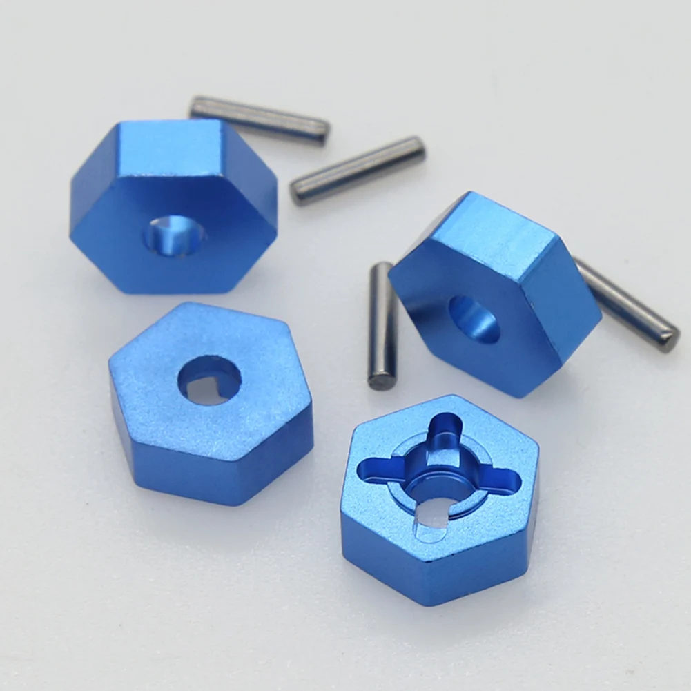 Metalen 12Mm Combiner Wiel Naaf Hex Adapter Voor Wltoys 104001 1/10 Rc Auto Upgrade Onderdelen Accessoires, Blauw