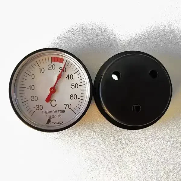 2PCS  Mini mechanical vehicle temperature and humidity meter, car mounted temperature and humidity meter, high-precision 72674