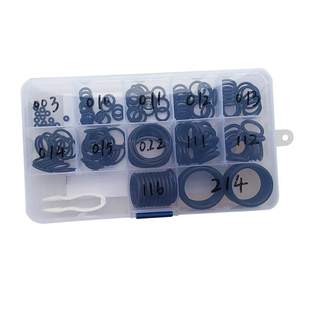 170 pezzi Scuba Diving O-Ring Kit 12 misure Dive Gear Repair ricambio