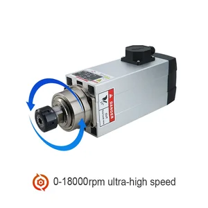 Makine mili seramik topu CNC, 6000 w 6kw 220 V / 380 V mili Motoru hava soğutma-18000 RPM 300 hz ER32 + 7.5 KW İnvertör VFD İnvertörde ilk 10 satış, 6kw-no. 8