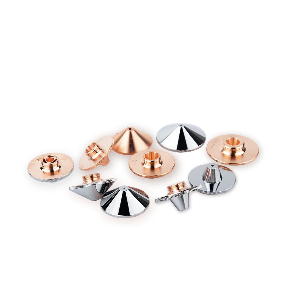 ALL Types Laser Cutting Nozzle D28/D32 Single Double Chorme Layer For Raytools WSX Precitec Laser Cutting Head 10PCS