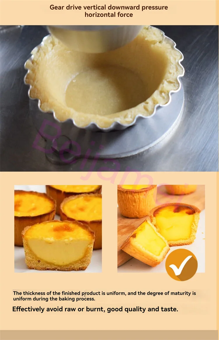 Ręczna maszyna do formowania ciasta na tartę, praska do ciasta na tartę, maszyna do robienia tart jajecznych.