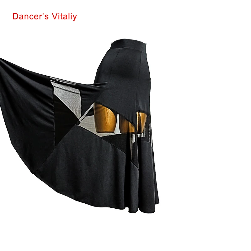 Modern Dance Female Adult New Elegant Skirt National Standard Dancewear Sexy Woman Big Swing Skirt Performance Clothing