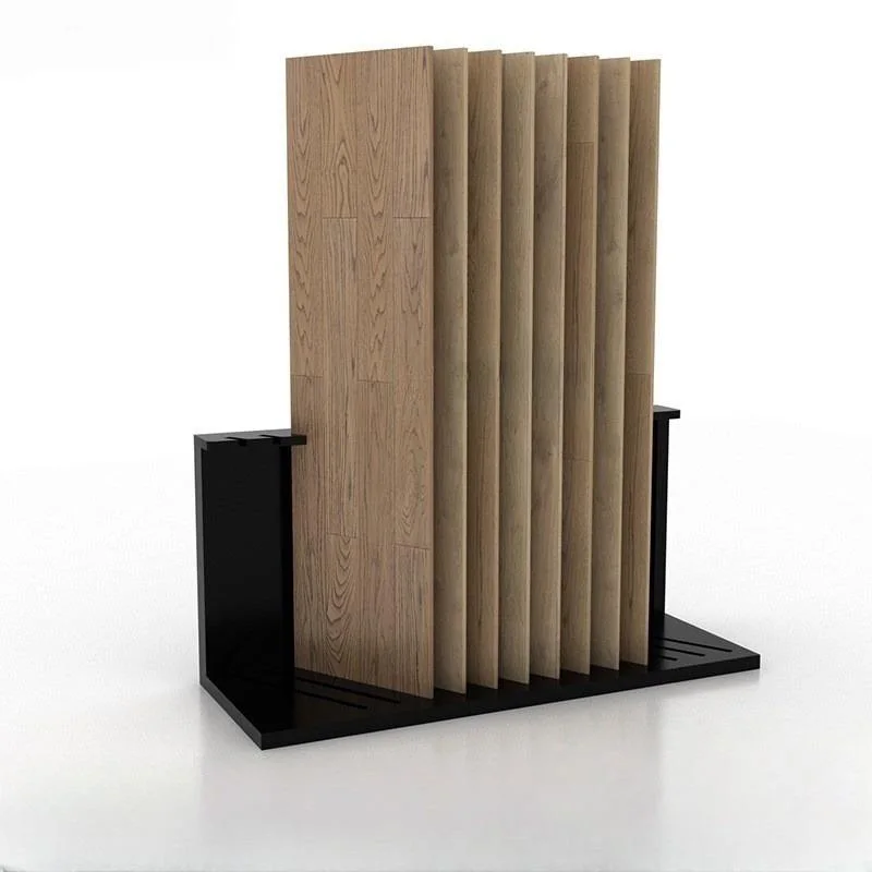 Customized Modern Display Sample Case Marble Stone Counter Convenient Flooring Display Rack