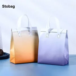 StoBag 50pcs borse di totalizzatore isolanti in tessuto Non tessuto all'ingrosso imballaggio di bevande per torte alimentari in tessuto portatile tenere in caldo i sacchetti di consegna fredda