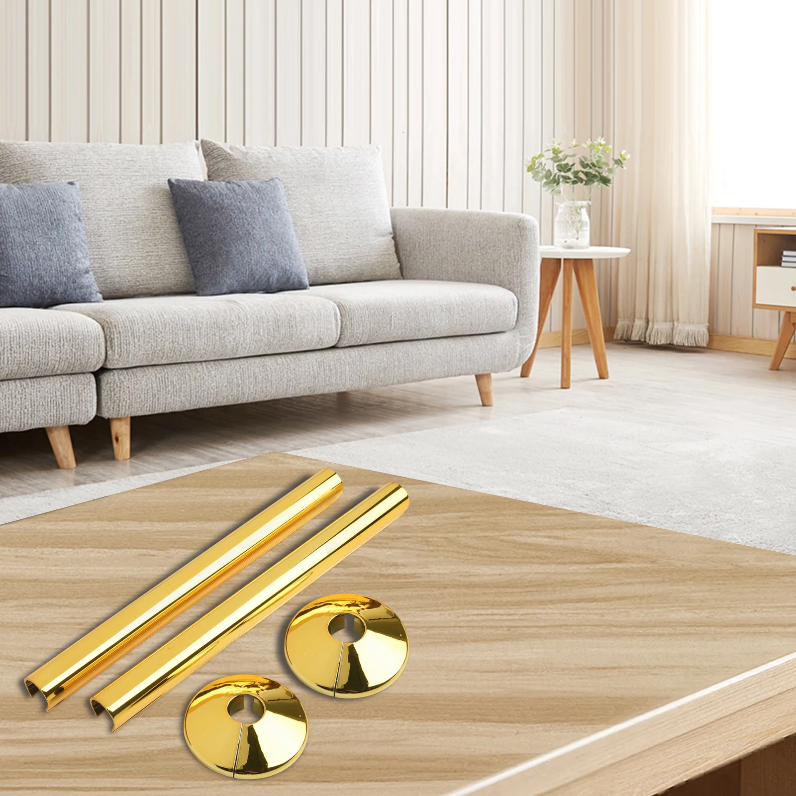 High Quality New Style For Bathroom Home Galvanized Cover Decorative Cover Pipe Decoration Fit For 15mm Pipes