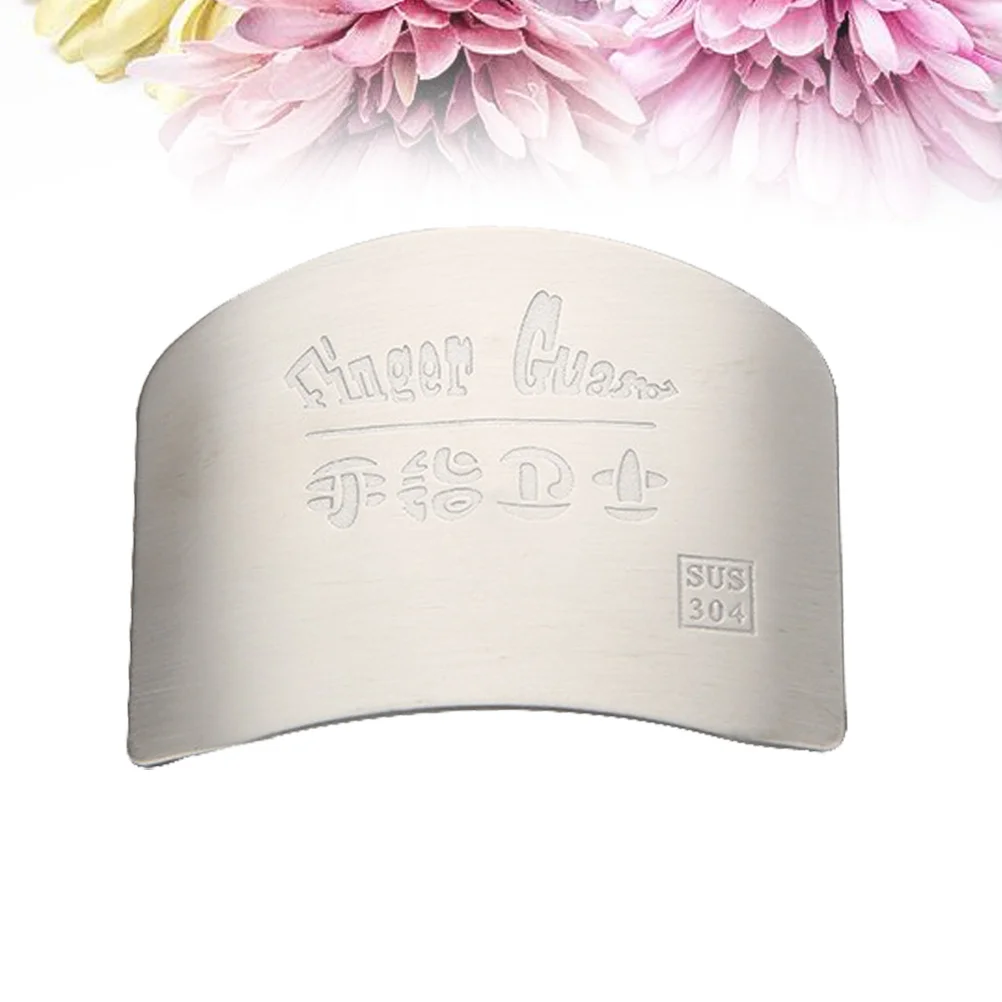 

Kitchen Finger Protector Adjustable Stainless Steel Anti-Cut Hand Guard Safe Slicing Dicing Cutting Gadget Kitchen Gadgets