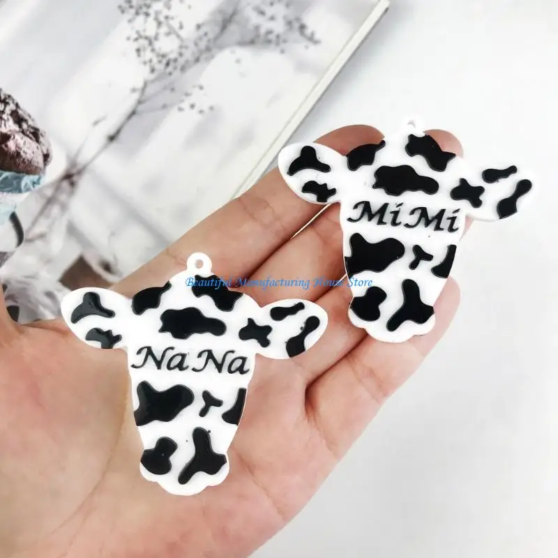 

E56A Bullhead-shape Keychain Epoxy Resin Decorative Mold with Hole Pendant Mold