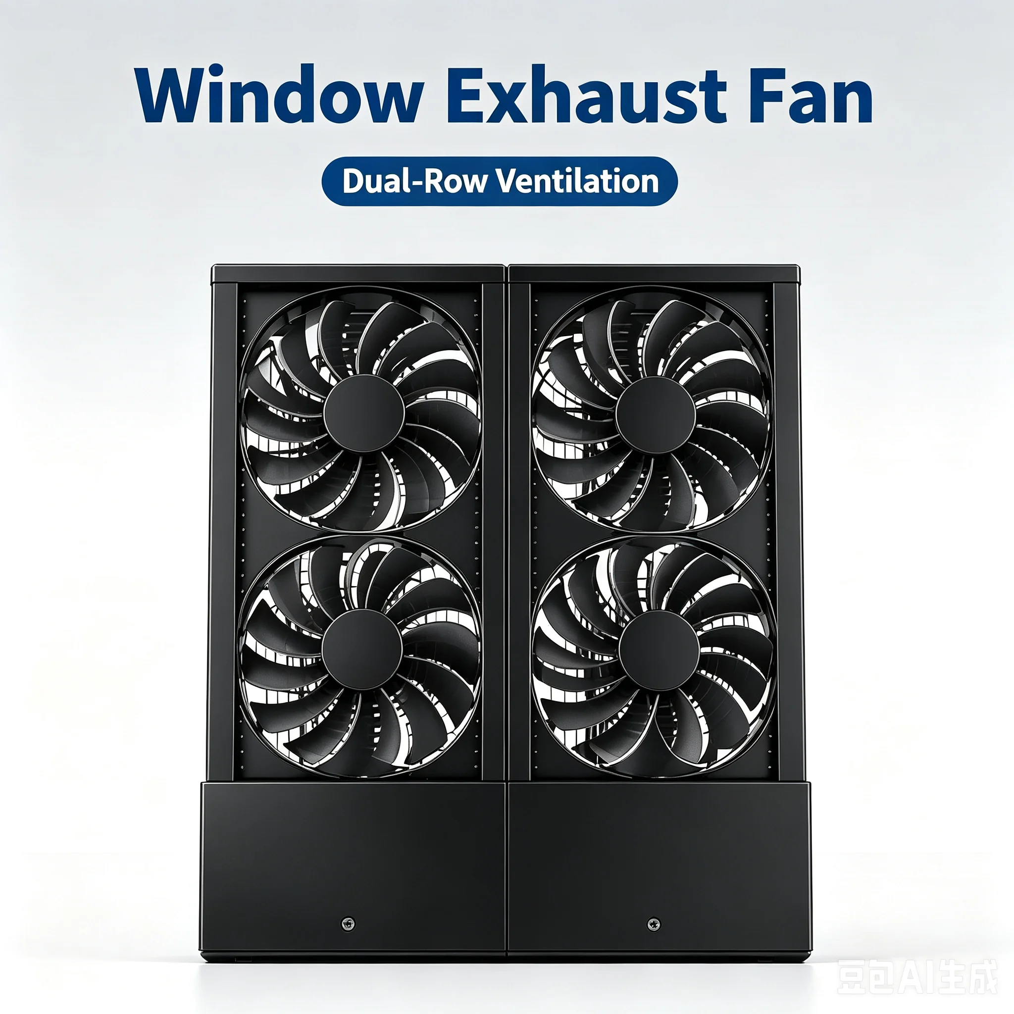 Low Noise Window Type Kitchen Ventilator High Efficiency Air Exhaust Device Cooking Fume Odor Extraction Blower