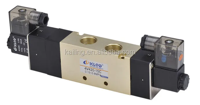 Detalhe 3 de Válvula solenoide 4V410-15 Pneumática