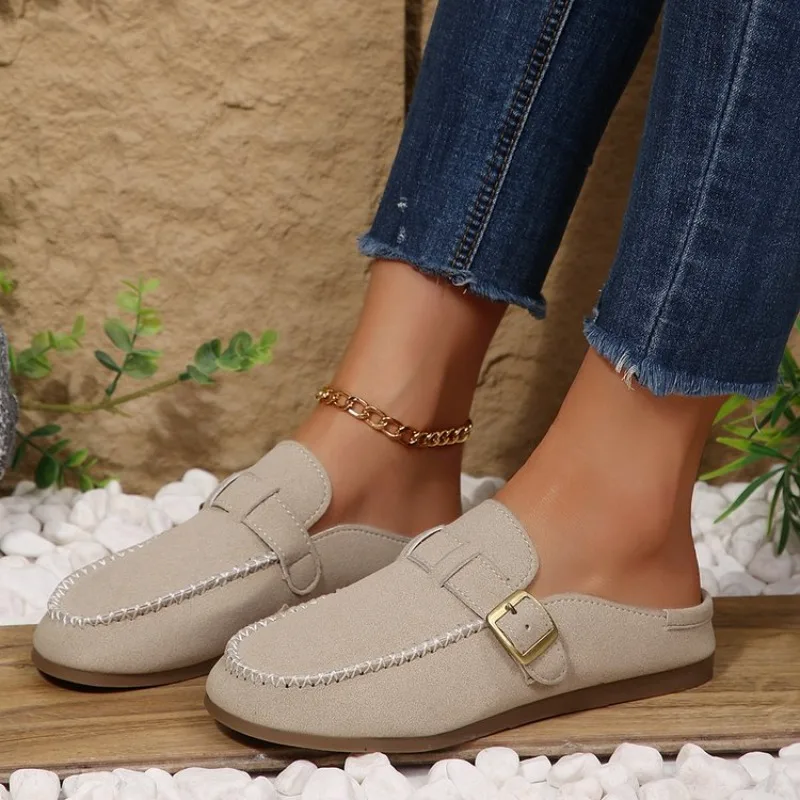 

Fashion Designer New Women's Casual Closed Toe Flip-flops Summer Outdoor Slippers Couple's Flannel Sandals Comfortable Non-slip