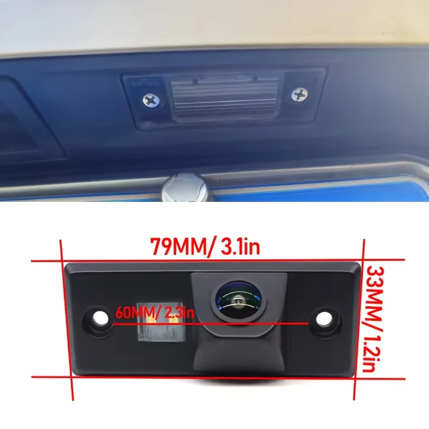 Rear View LED License Plate Lamp Parking Camera Replacement for VW Santana Polo Tiguan Touareg Passat B4 B5 Skoda