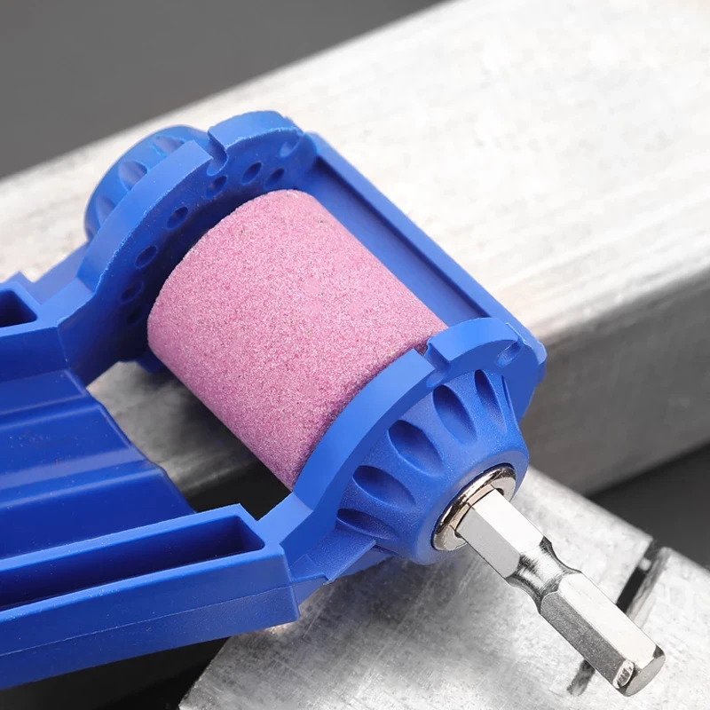 เจาะ Sharpener คู่มือ Sharpener เครื่องมือ1Pc แบบพกพา Bor Listrik จานเจียร Set Mata Bor สำหรับเจาะ Dremel อุปกรณ์เสริม