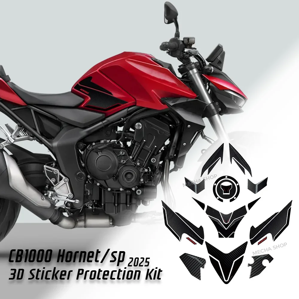 

For CB 1000 Hornet SP 2025 Stickers CB1000 Hornet Accessories Motorcycle Fuel Tank Waterproof Scratch 3D Resin Stickers Kit