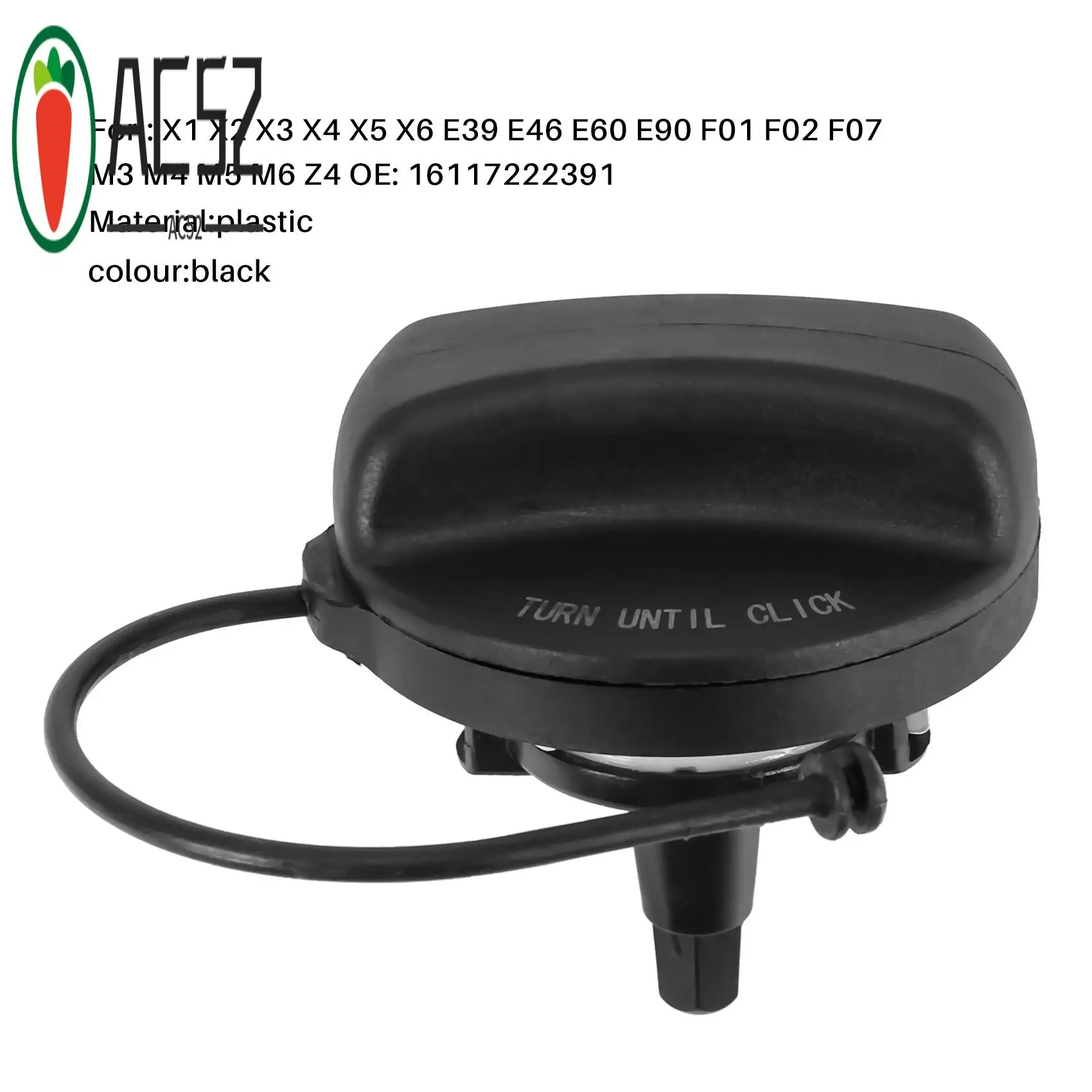 AC52-16117222391 Car Fuel Tank Cover Gas Cap For-BMW X1 X2 X3 X4 X5 X6 E39 E46 E60 E63 E65 E66 E70 E71 E90 F01 Mini Cooper