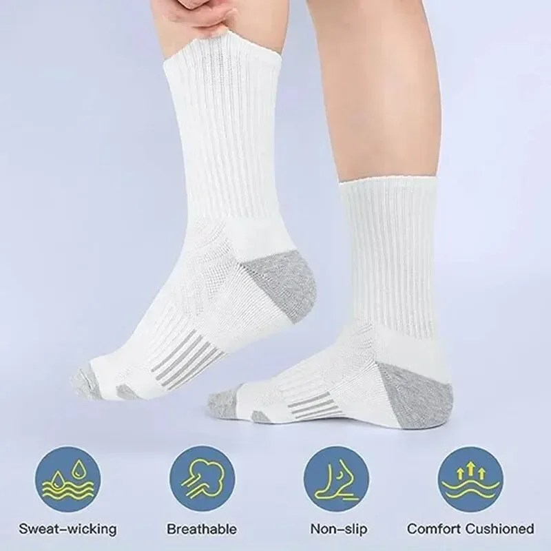 6/12 Paar Herren-Outdoor-Gymnastik-Socken, hochwertig, bequem, weich, bodengreift, Fußball, große Größe, neuer Stil – Detail 6