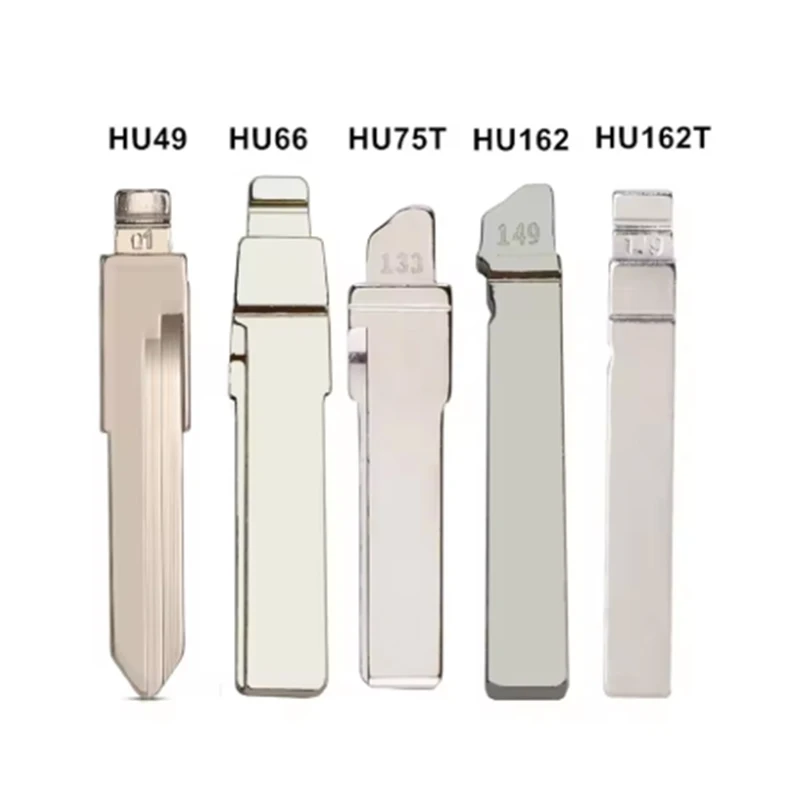 10pcs HU66 HU162T HU49 lâmina remota de chave de carro # 01 # 86 # 133 # 149 para Audi VW Polo Passat B5 Tiguan Golf Santana Bora Seat Skoda