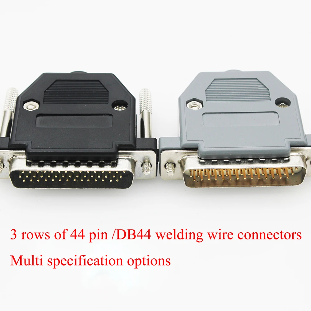 1PCS DB44 female MALE serial port CONNECTOR plug-in board type D-Sub CONNECTORS 44pin plug jack Adapter 3 Rows 44 PIN 44p