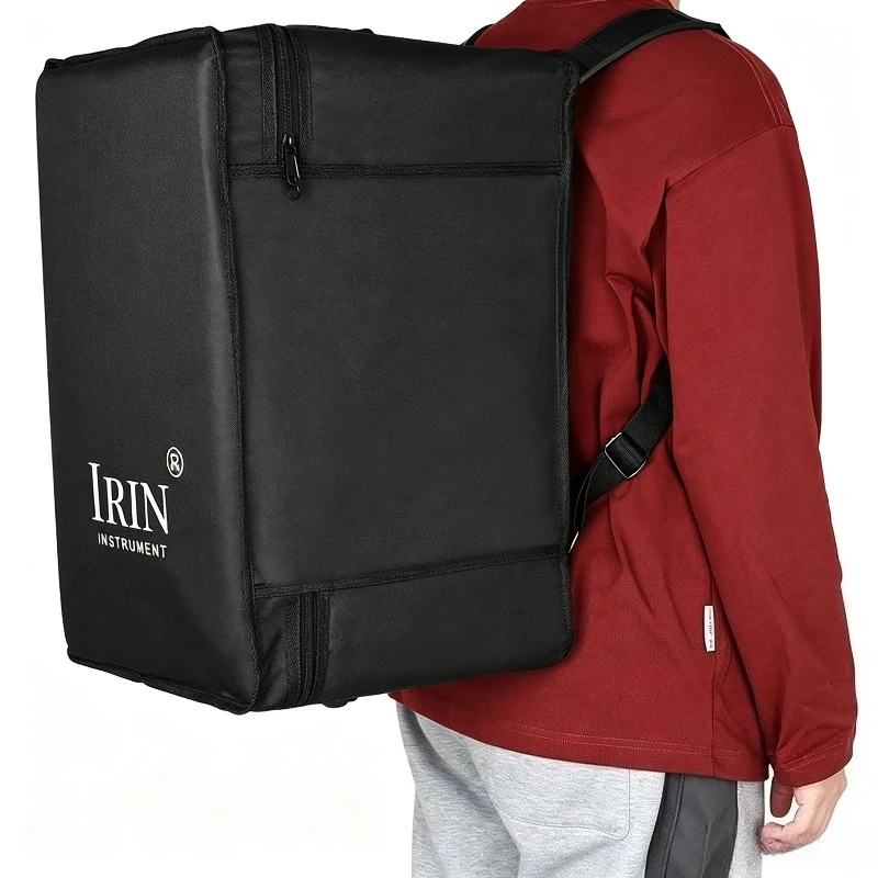 Thickened Black Cajon Bag Waterproof Wear-resistant Breathable Shoulders Portable Cajon Bag Percussion Instruments Accessories