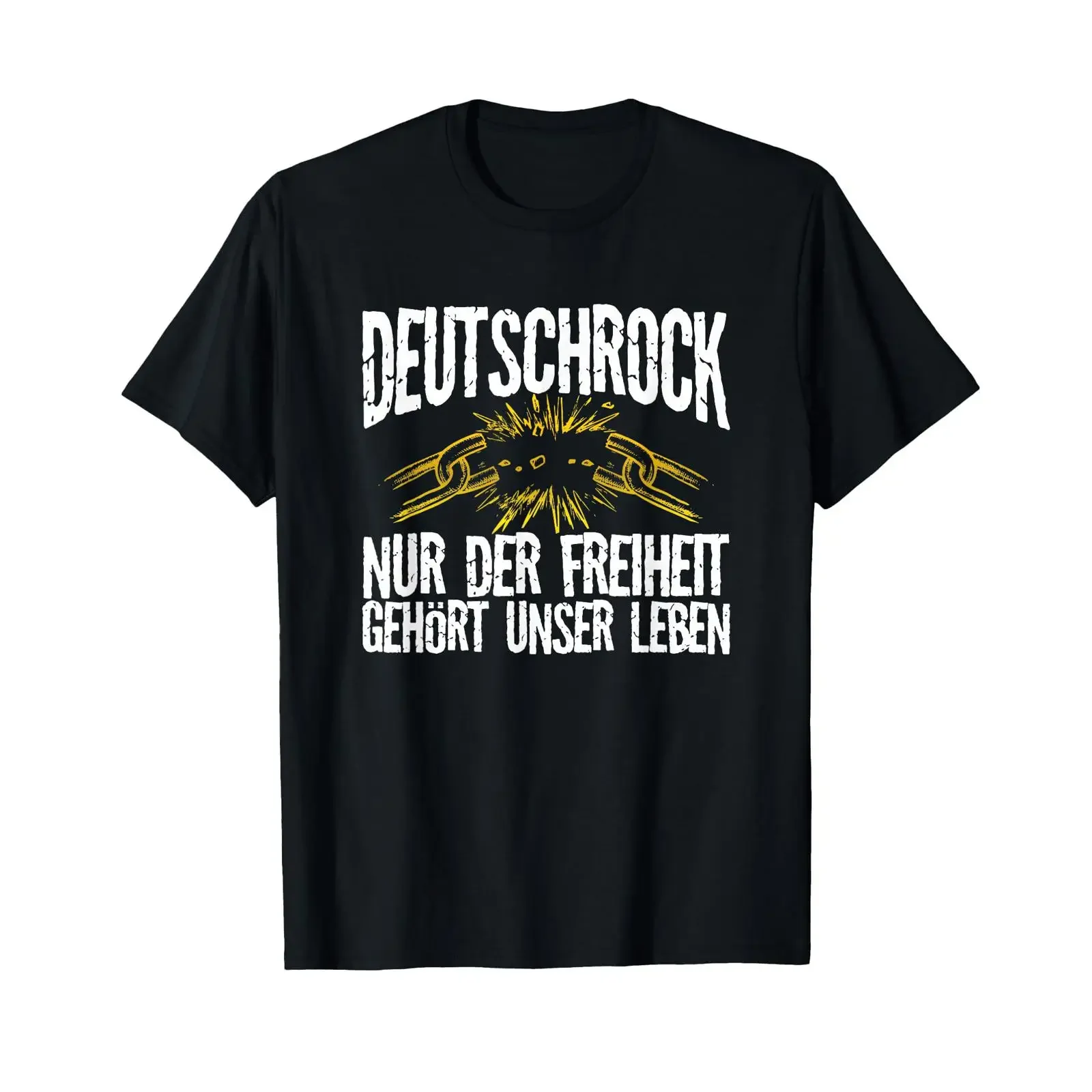 Nur der Freiheit gehört unser Leben Deutschrock T Shirt vintage Washed Unisex Slightly graphic Stylish Casual Stretched