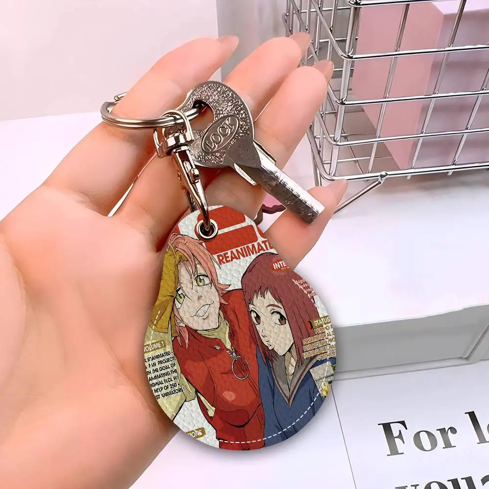 Anime F-Flcl Animation New Cute Ashionable Simple Portable Sensor Access Card Protective Cover For Men And Women