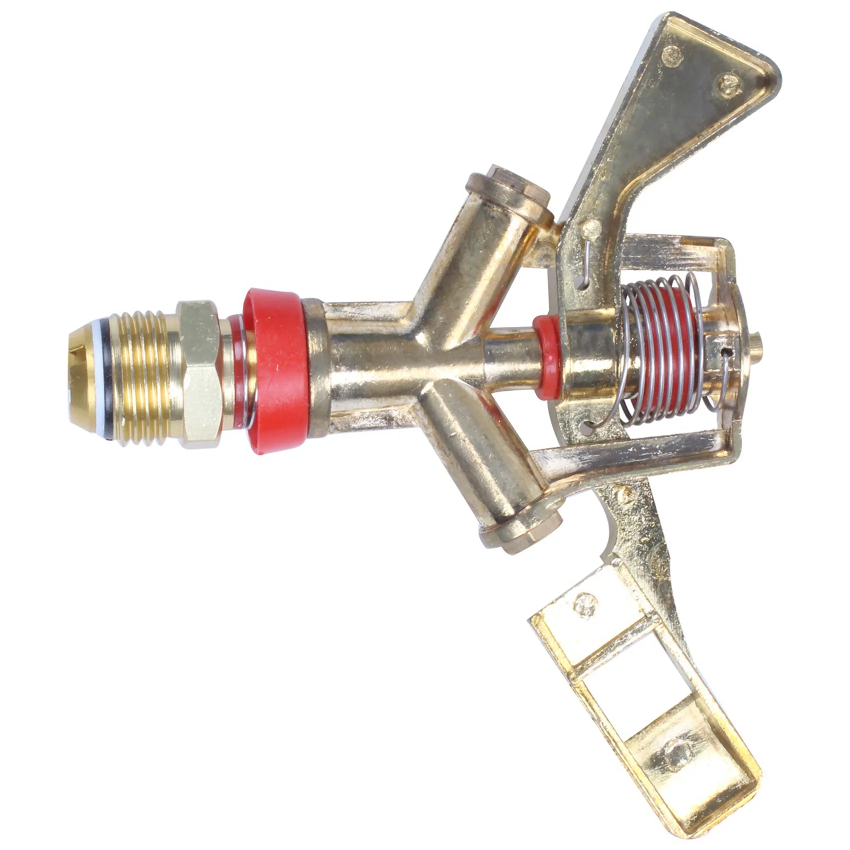 AB11-2X Hot New 1/2 Inch Dual Connector Zinc Alloy 360 Degree Rotate Rocker Water Sprinkler Spray Nozzle