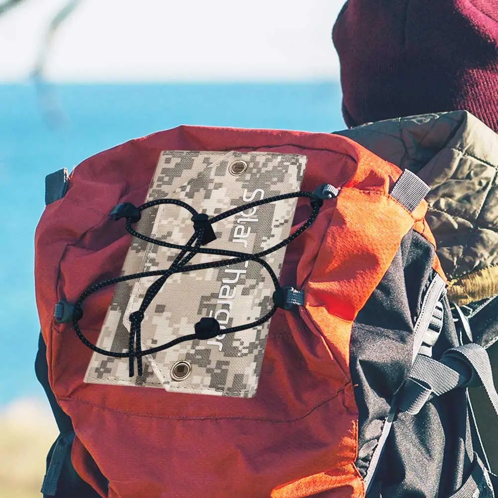 USB 휴대용 배터리 충전기 IP67 방수 12W 5V 접이식 태양 전지 패널 야외 전원 은행 높은 변환 효율