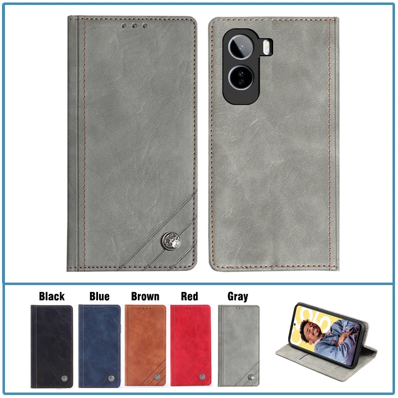 Funda de cuero con tapa para Vivo iQOO Z11, Funda para iQOO Z11x, Funda para teléfono iQOO Z11, iQOOZ11, Z 11 5G, iQOOZ11x, Funda tipo cartera para teléfono