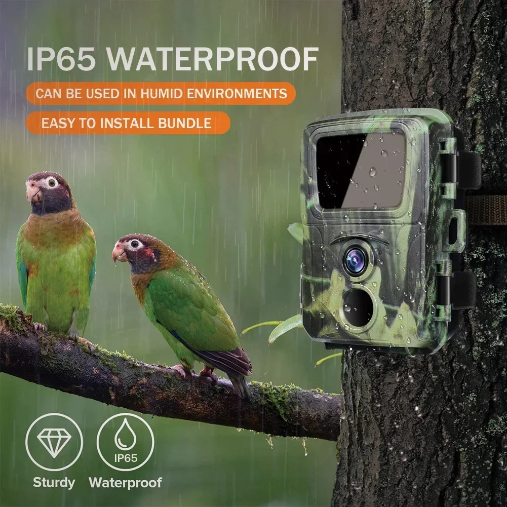 IP65 Waterproof Mini600 Trail Hunting Camera 20MP 1080P Wildlife Hunter Cameras Outdoor Surveillance Tracking