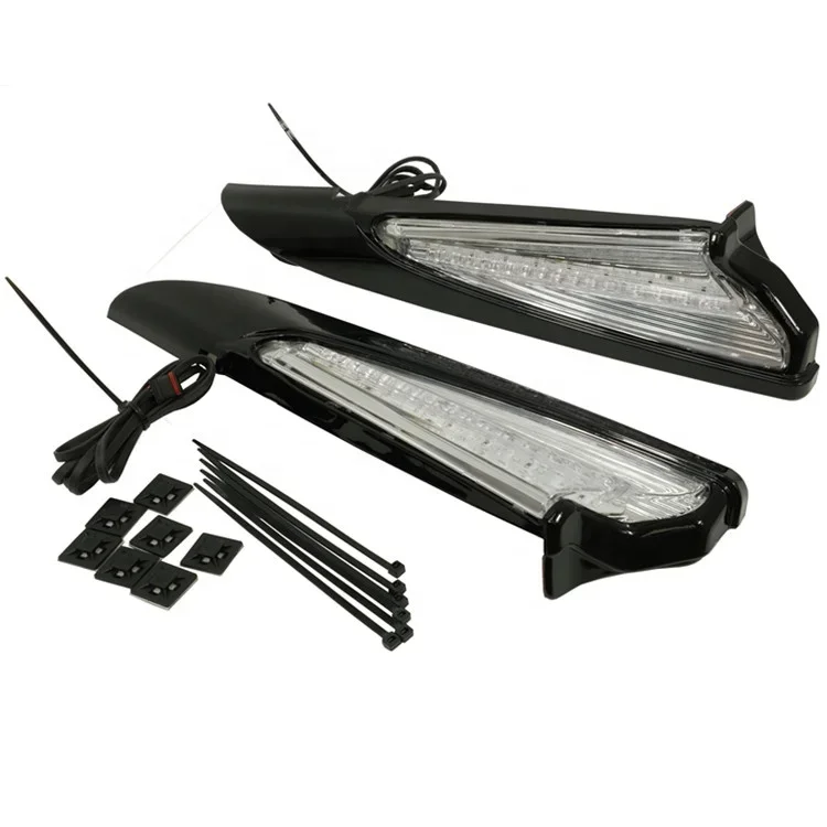 motorbike parts scooter lights LED saddlebag lights in black or chrome for  Goldwing GL1800 2018 up