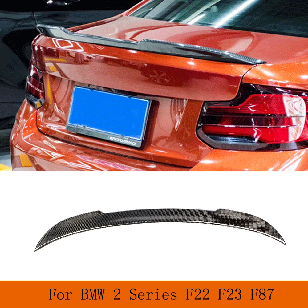 

For BMW 2 Series F22 F23 F87 M2 M2C M Sport Coupe 2014 - 2019 Rear Trunk Spoiler Boot Lip Wing Lip Carbon Fiber