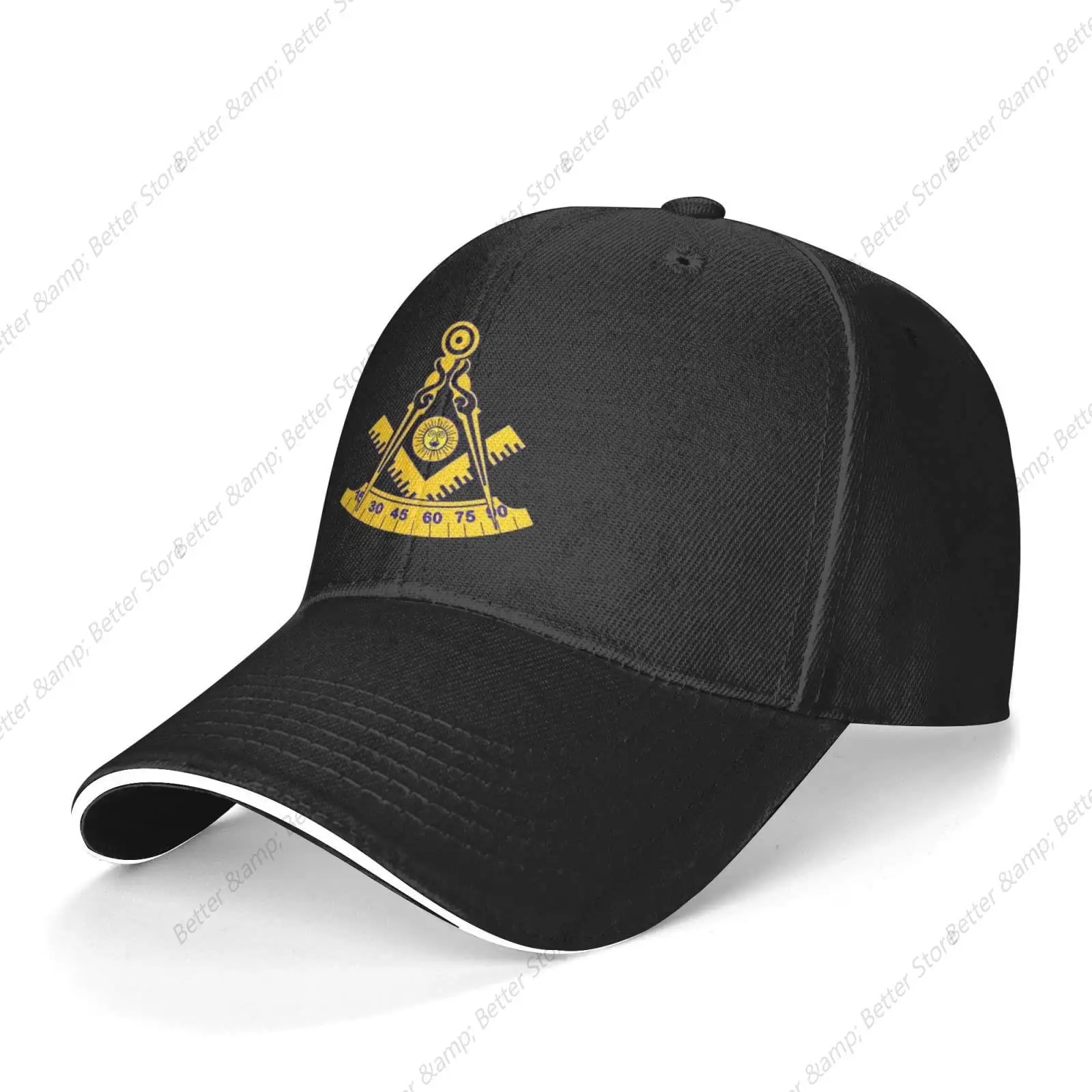 Czapka z daszkiem Freemason Past Master Czapka z daszkiem unisex Regulowane czapki z daszkiem Czapka taty Czapka typu Trucker Czapki kanapkowe