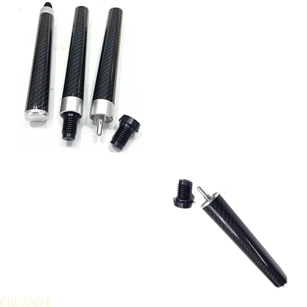 

A1A2 Carbon Fiber Pool Cue Extension Shafts Professional Billiard Cue Attachments Suitable for Beginner Snooker Practice