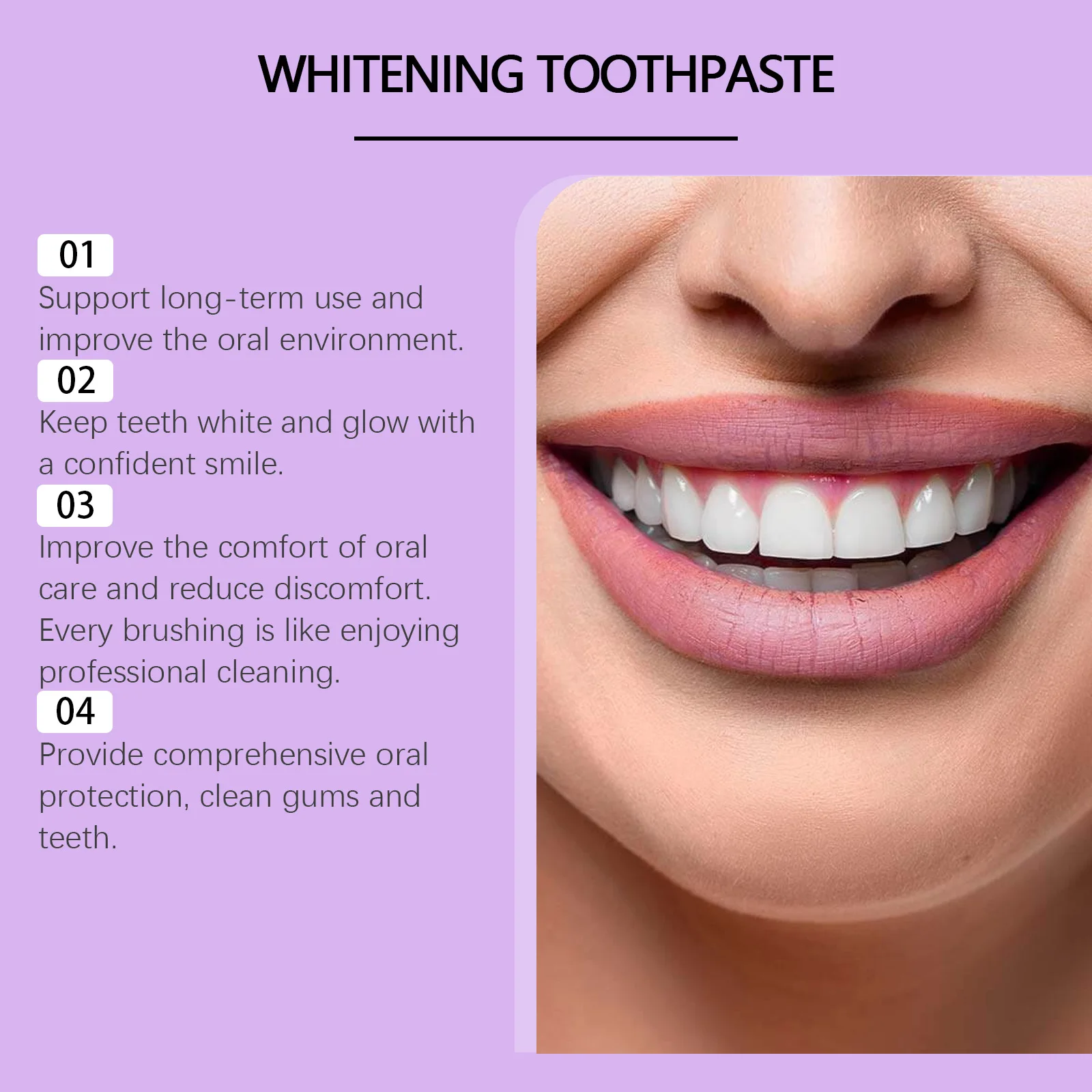 Intense Whitening Toothpaste Deep Cleaning For Sensitive Gums Fresh_voghion.com
