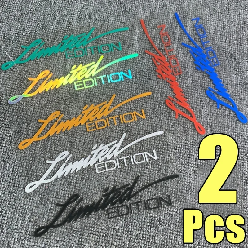 ملصقات سيارات إصدار محدود ، ملصق فينيل لتزيين السيارة ، ديكور زجاجي للجسم ، ملصق عاكس مقاوم للماء ، ملصقات للدراجات النارية ، 2 * *