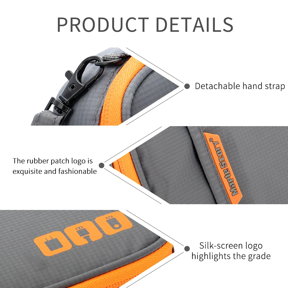 Reise-Kabel-Organizer-Tasche, Aufbewahrungstasche, Tragetasche, tragbar, wasserdicht, Aufbewahrungstaschen für USB-Ladekabel und Elektronik – Detail 9